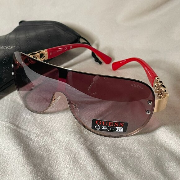 Guess Factory GO00037 32G Shield Sunglasses – Brand New with Soft Pouch - Picture 1 of 7